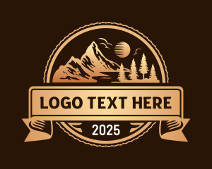 Forest Mountain Landscape logo