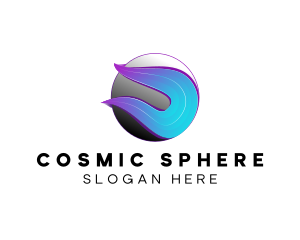 Modern Flame Sphere logo design