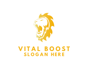 Gold Lion Roar logo design