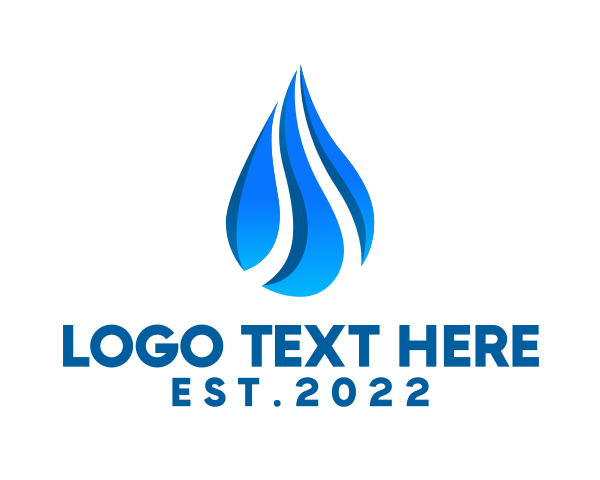 Water Supplier logo example 3