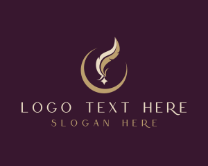 Feather Calligraphy Quill logo