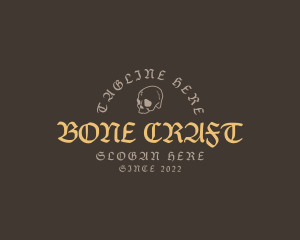 Skull Gothic Business logo design