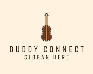 Violin Music Instrument logo design