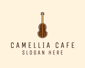 Violin Music Instrument logo design