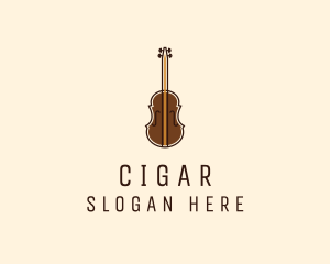 Violin Music Instrument logo design