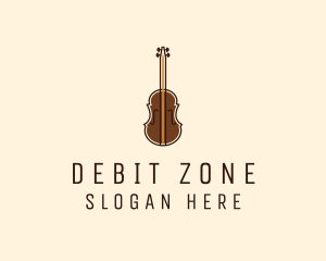 Violin Music Instrument logo design