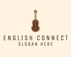 Violin Music Instrument logo design