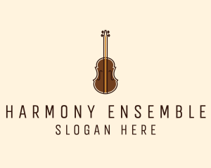 Violin Music Instrument logo