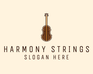 Violin Music Instrument logo