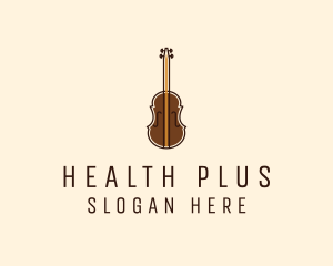 Violin Music Instrument logo design