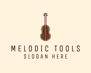 Violin Music Instrument logo