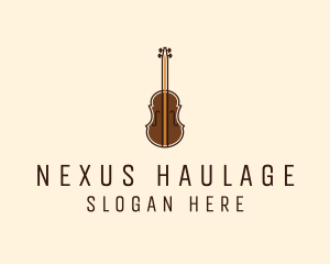 Violin Music Instrument logo design