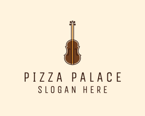 Violin Music Instrument logo design