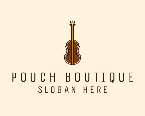 Violin Music Instrument logo design