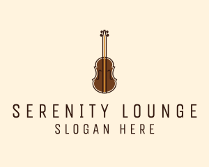 Violin Music Instrument logo design