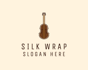 Violin Music Instrument logo design