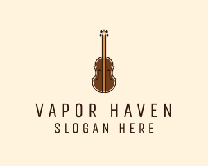 Violin Music Instrument logo design