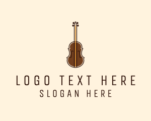 Performance - Violin Music Instrument logo design