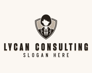 Woman Professional Consultant logo design