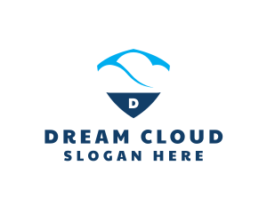 Sky Cloud Shield logo design