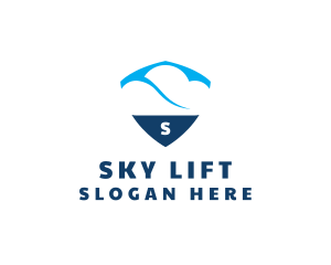 Sky Cloud Shield logo design