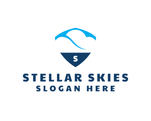 Sky Cloud Shield logo design