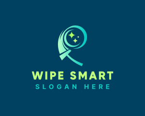 Wiper Sparkle Cleaning logo design