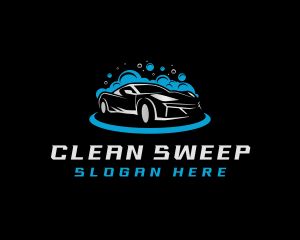 Car Wash Cleaning Car logo design