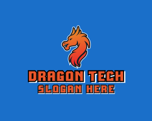 Dragon Creature Gamer logo design