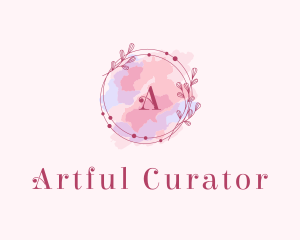 Feminine Art Designer Watercolor logo design