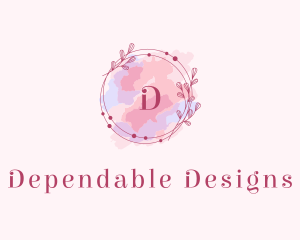 Feminine Art Designer Watercolor logo design