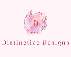 Feminine Art Designer Watercolor logo design