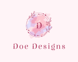 Feminine Art Designer Watercolor logo design