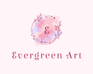 Feminine Art Designer Watercolor logo design