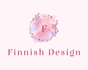 Feminine Art Designer Watercolor logo design