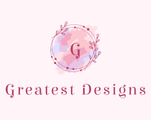 Feminine Art Designer Watercolor logo design