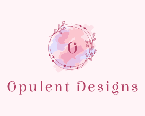 Feminine Art Designer Watercolor logo design