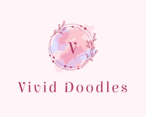 Feminine Art Designer Watercolor logo design