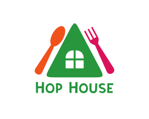 Colorful House Restaurant logo design