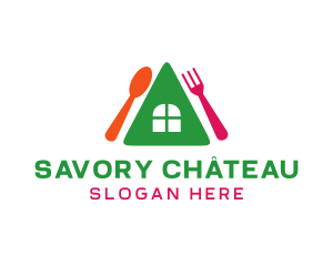 Colorful House Restaurant logo design