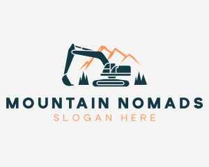 Mountain Excavator Builder logo design