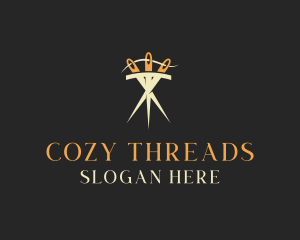 Needle Thread Sewing logo design