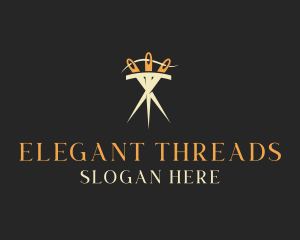 Needle Thread Sewing logo design