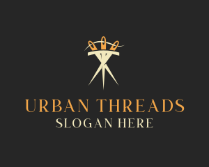 Needle Thread Sewing logo design