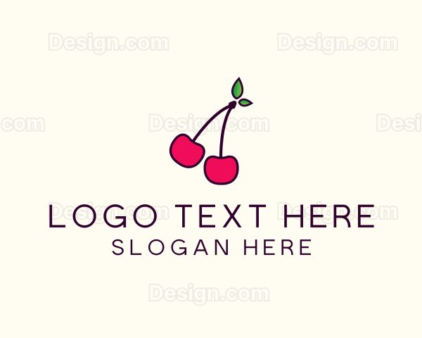 Red Cherry Cherries Logo