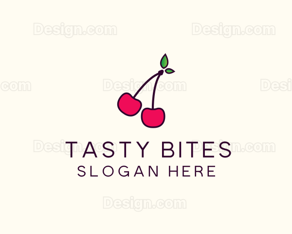 Red Cherry Cherries Logo