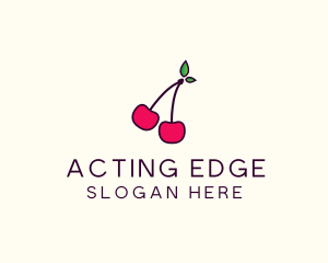 Red Cherry Cherries logo design