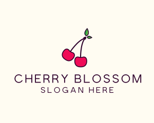 Red Cherry Cherries logo design