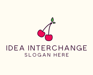 Red Cherry Cherries logo design