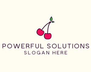 Red Cherry Cherries logo design